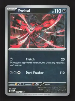 Yveltal 088/132 Rare Mega Evolution Pokemon Reverse Holo Near Mint - Image 1