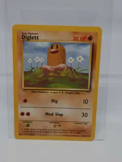 DiGLETT - Base Set - 47/102 - Common - Pokemon Card - Unlimited Edition - LP - Image 1