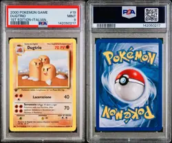 POKEMON PSA 9 DUGTRIO 19/102 SET BASE 1st PRIMA EDIZIONE ITALIANO 2000 LOW POP🌍 - Image 3