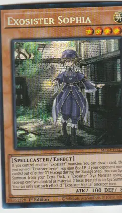 YUGIOH HOLO CARD EXOSISTER SOPHIA MP23-EN255 1ST EDITION - Image 1
