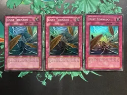 3x Yu-Gi-Oh! Dust Tornado Super Rare PSV-011 Pharaoh's Servant Unlimited OG - Image 1