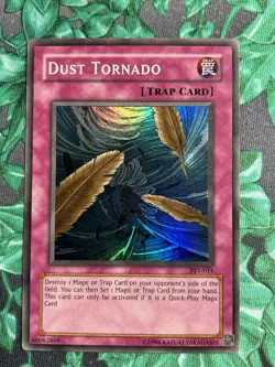 3x Yu-Gi-Oh! Dust Tornado Super Rare PSV-011 Pharaoh's Servant Unlimited OG - Image 4