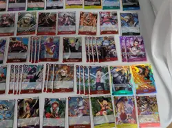 110 One Piece TCG Foil/Holo Card Lot All English never played all holos - Image 4