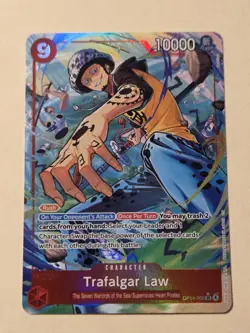 2025 One Piece Trafalgar Law (Alt Art) OP14-009 SR The Azure Sea’s Seven - Image 1