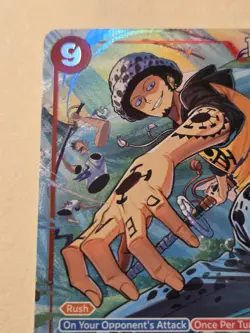 2025 One Piece Trafalgar Law (Alt Art) OP14-009 SR The Azure Sea’s Seven - Image 3