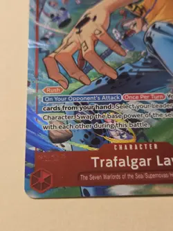 2025 One Piece Trafalgar Law (Alt Art) OP14-009 SR The Azure Sea’s Seven - Image 4