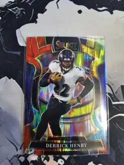 2025 Panini Select - Concourse Derrick Henry #60 Tie Dye Shock Prizm 13/25 - Image 1
