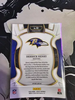 2025 Panini Select - Concourse Derrick Henry #60 Tie Dye Shock Prizm 13/25 - Image 2