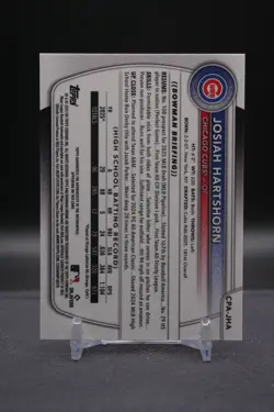 2025 Bowman Draft | Josiah Hartshorn | 1st Bowman Blue Wave Auto /150 | Cubs - Image 2