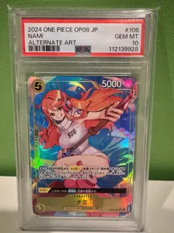Nami (Alt Art) OP08-106 Two Legends Foil PSA 10 One Piece Card - Image 3