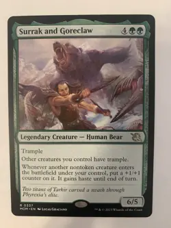 Surrak and Goreclaw March of the Machine Rare Card NM Condition - Image 1