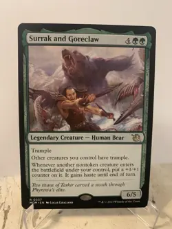 Surrak and Goreclaw March of the Machine Rare Card NM Condition - Image 3