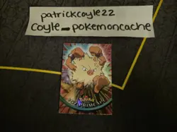 Primeape #57 Holo Pokemon Topps Series 1 Card (Black Label) LP - Image 2