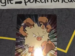 Primeape #57 Holo Pokemon Topps Series 1 Card (Black Label) LP - Image 3