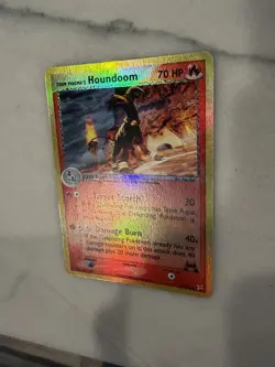 Team Magma's Houndoom 34/95 Team Magma Vs Team Aqua Reverse Holo Card LP - Image 2