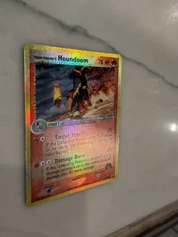 Team Magma's Houndoom 34/95 Team Magma Vs Team Aqua Reverse Holo Card LP - Image 3