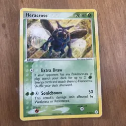 Pokemon Card Heracross 7/101 EX Hidden Legends Reverse Holo Foil Rare 2004 MP - Image 2