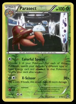 Pokemon Cards Parasect 2/162 Reverse Holo BREAKthrough XY LP - Image 1