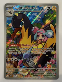 Iono's Kilowattrel 163/159 Sv09: Journey Together IR Pokemon TCG Card NM/M - Image 1