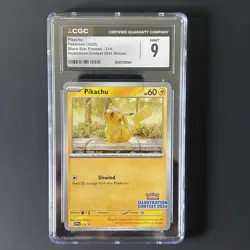 Pokemon Pikachu 214 Illustration Contest Winner Promo CGC 9 Scarlet & Violet - Image 2