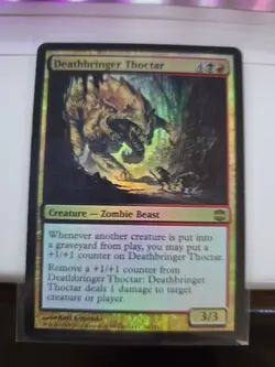 MTG Deathbringer Thoctar Alara Reborn Rare Card Foil - Image 1