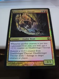MTG Deathbringer Thoctar Alara Reborn Rare Card Foil - Image 2