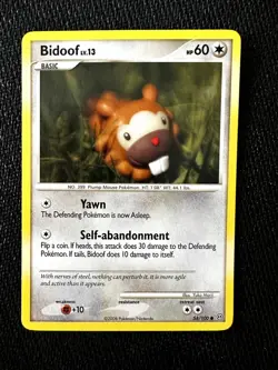 Bidoof 54/100 Stormfront Pokemon Card - Image 1