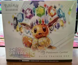 Pokemon TCG Prismatic Evolutions Pokemon Center Elite Trainer Box ETB Exclusive - Image 1