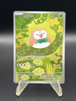 Pokemon TCG Rowlet 090/088 Illustration Rare Perfect Order NM - Image 1