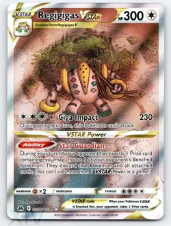 Regigigas VSTAR GG55/GG70 Pokemon Crown Zenith Galarian Gallery VSTAR Rare - Image 1