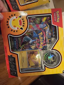 3x Pokemon TCG Pokemon Day 2026 Collection Box Brand New Factory Sealed Pikachu - Image 4