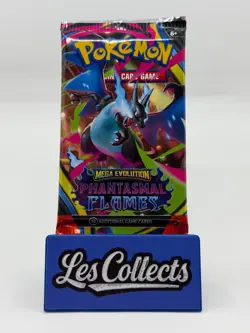 Pokemon TCG Mega Evolution Phantasmal Flames Booster Pack New & Sealed - Image 2