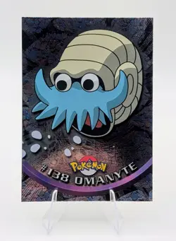 2000 Topps Pokemon Blue Logo: Omanyte Foil #138 - LP - Image 1