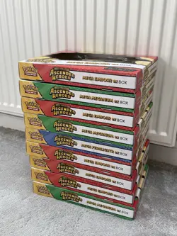 Pokemon Ascended Heroes Ex Box X9 Joblot Bundle Feraligatr, Emboar, Meganium - Image 1