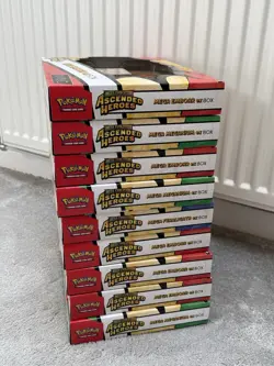 Pokemon Ascended Heroes Ex Box X9 Joblot Bundle Feraligatr, Emboar, Meganium - Image 2