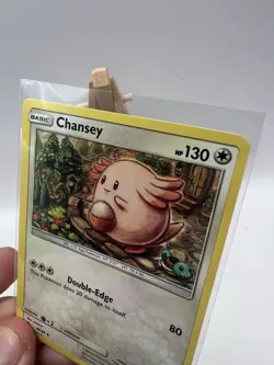 Chansey #47 46/68 Hidden Fates Pikachu Stamped Pokemon Card NM - Image 3