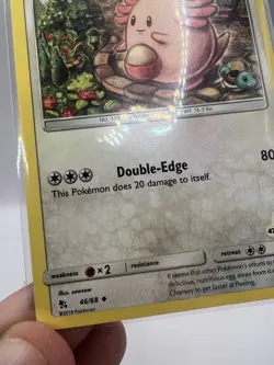 Chansey #47 46/68 Hidden Fates Pikachu Stamped Pokemon Card NM - Image 4