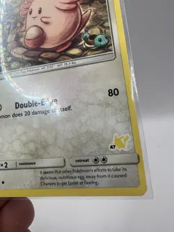 Chansey #47 46/68 Hidden Fates Pikachu Stamped Pokemon Card NM - Image 5
