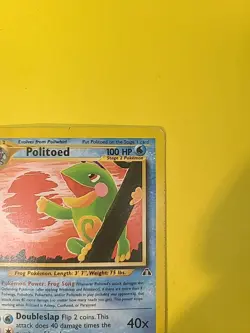 Pokemon Politoed Neo Discovery Unlimited 27/75 Rare MP Vintage WOTC - Image 3
