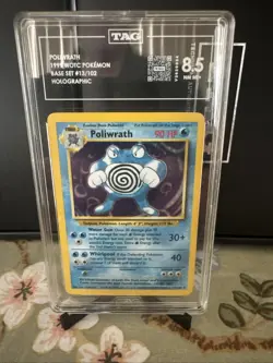1999 pokemon game #13 POLIWRATH-HOLO TAG 8.5 - Image 1
