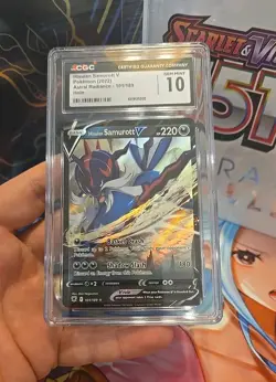 Pokemon Hisuian Samurott V SWSH10 Astral Radiance Holo 101/189 Gem Mint 10 CGC - Image 1