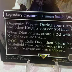 Dion, Bahamut's Dominant (Borderless) Rare MTG Final Fantasy Super Clean - Image 2