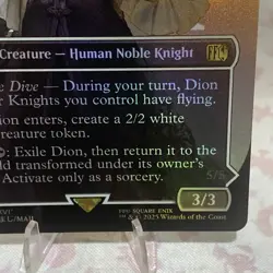 Dion, Bahamut's Dominant (Borderless) Rare MTG Final Fantasy Super Clean - Image 3