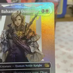 Dion, Bahamut's Dominant (Borderless) Rare MTG Final Fantasy Super Clean - Image 4