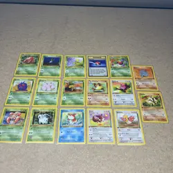 1st Edition Fossil Pokemon Lot 17 Cards Vintage Nm/lp+ No Duplicates - Image 1