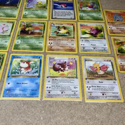 1st Edition Fossil Pokemon Lot 17 Cards Vintage Nm/lp+ No Duplicates - Image 3