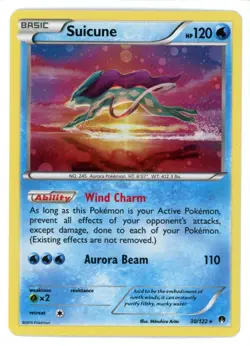 Suicune 30/122 Cosmos Holo Blister Exclusive Promo Pokemon Card - Image 1