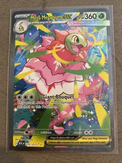 Pokemon TCG Mega Meganium EX Holo Card 360 HP Grass 272/217 English Stage 2 - Image 1