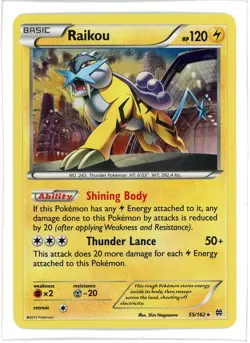 Raikou 55/162 Cosmos Holo Blister Exclusive Promo Pokemon Card - Image 1