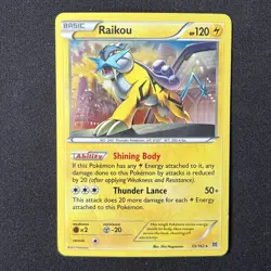 Raikou 55/162 Cosmos Holo Blister Exclusive Promo Pokemon Card - Image 2